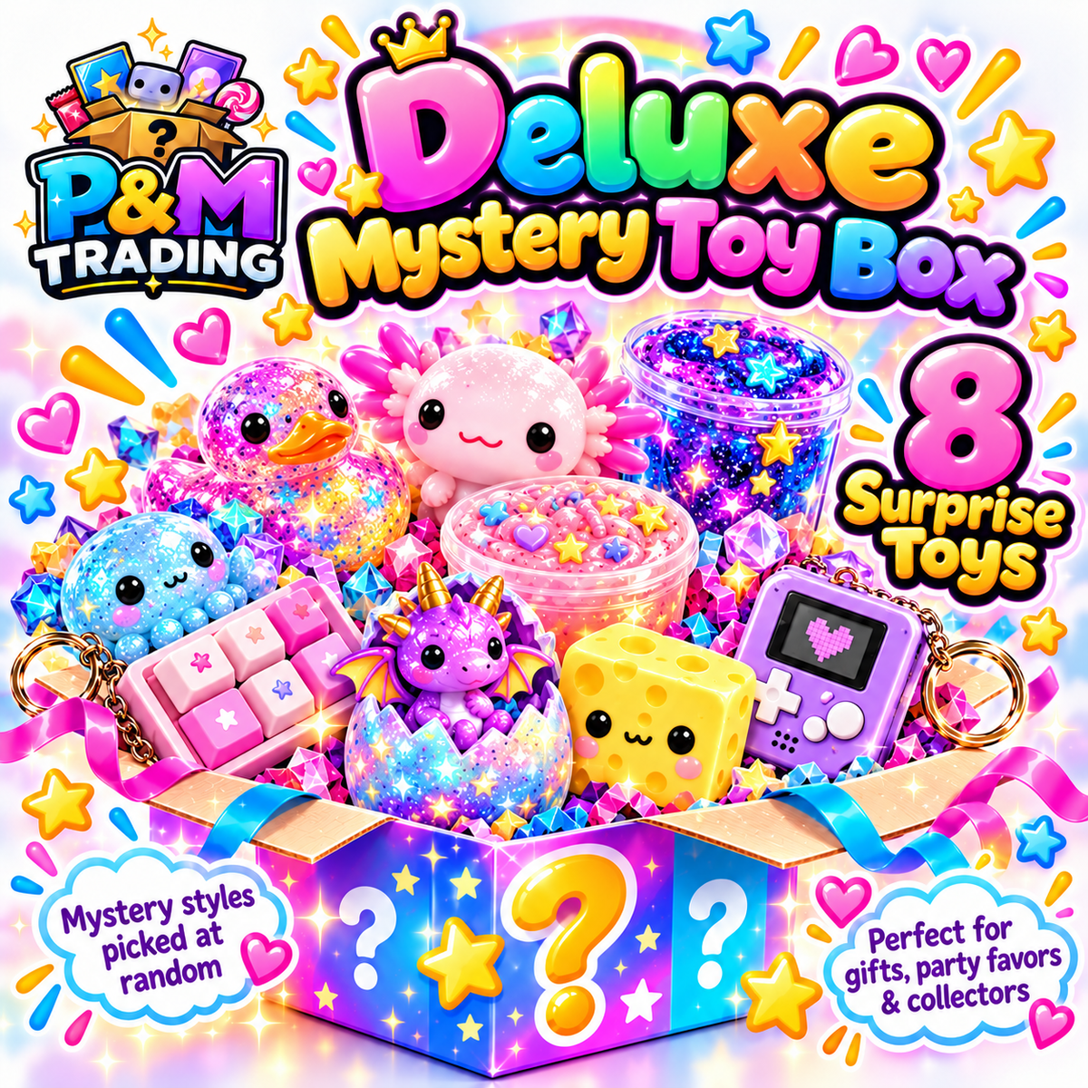 Toy Mystery Box – Surprise Toys, Squishies & Fidgets