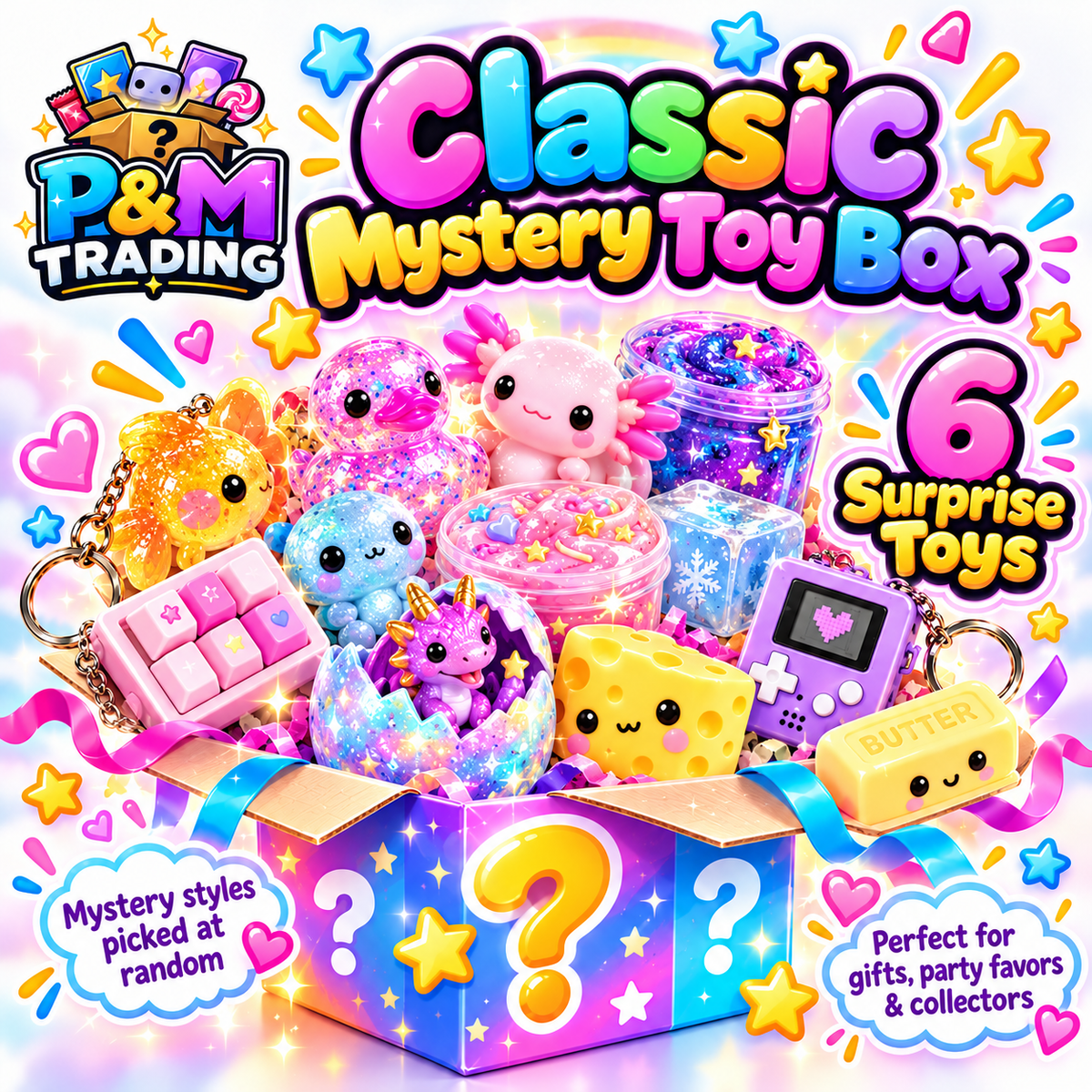 Toy Mystery Box – Surprise Toys, Squishies & Fidgets
